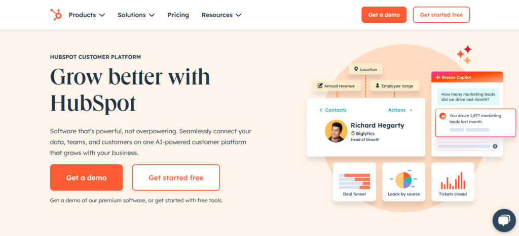 hubspot website